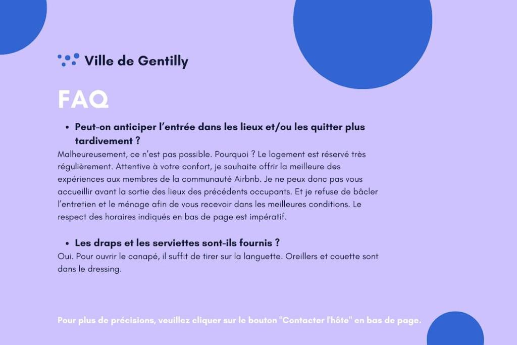 Paris Gentilly Appartement Tout Equipe - Rer B Bagian luar foto